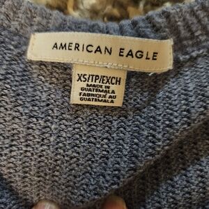 American Eagle Outfitters Gray Sweater Cardigan